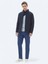 Koyu Mavi Dokuma Regular Fit Casual Pamuk Karışımlı Pantolon 1