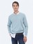 Mint Bisiklet Yaka Baskılı Sweatshırt 1