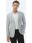 Açık Gri Düz Modern Fit Ceket 1