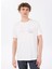 D5SM-TST3802 Beyaz Bisiklet Yaka Relaxed Baskılı Erkek T-Shirt 3