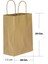 Büküm Saplı Kraft Kağıt Çanta Karton Hediyelik Poşet Torba - Sarı - 18X24 Cm. - 25 Adetlik Paket 1