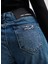 Yüksek Bel Düz Paça Straight Koyu Mavi Kadın Denim Pantolon A1W10087 4