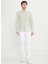Slim Fit Düğmeli Yaka Haki Erkek Gömlek ACE020252157_HAK 1
