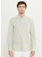 Slim Fit Düğmeli Yaka Haki Erkek Gömlek ACE020252157_HAK 3