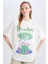Coool Rick and Morty Oversize Geniş Kalıp Bisiklet Yaka Baskılı Kısa Kollu Tişört D9116AX25SM 1