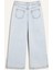Kız Çocuk Wide Leg Yırtık Detaylı Geniş Paça Jean Pantolon Z4708A625SP 4