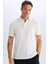 Slim Fit Dar Kesim Polo Yaka Pamuklu Kısa Kollu Tişört X2594AZ25SP 4