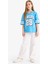 Kız Çocuk 90's Wide Leg Geniş Paça Jean Pantolon E9560A825SM 5