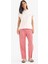 Pijama Takımı Kısa Kollu Üst Esnek Belli Kareli Uzun Altı-Fall in Love E4822AX25SP 1