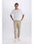 %100 Pamuk Yazlık Jogger Chino Pantolon Beli Bağcıklı Cepli Düz Paça Z9933AZ25SP 2