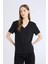 Regular Fit V Yaka Basic Düz Kısa Kollu Tişört D9593AX25SM 3