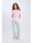Regular Fit Bisiklet Yaka Basic Düz Kısa Kollu Pembe Tişört D9592AX25SM 2