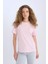 Regular Fit Bisiklet Yaka Basic Düz Kısa Kollu Pembe Tişört D9592AX25SM 5