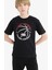Erkek Çocuk NBA Wordmark Bisiklet Yaka Kısa Kollu Tişört E4835A825SM 1