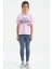 T13KG-75115_01 Kız Garson Oversize T-Shirt O Yaka 3