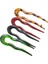 1/4pcs Fransızca Bükülme Saç Çubuğu Klips Asetat Dalgalı U Şekilli Saç Tokası Kaplumbağası Kabuğu Saç Topuz Pim Şapkası Karışık (4pcs) (Yurt Dışından) 1