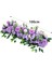 100CM Lüks Beyaz Gül Yapay Çiçek Sıra Düğün Masa Centerpiece Çiçekler Backdrop Duvar Kemerler Dekor Parti Sahne Çiçek Mor / Boyut100CM (Yurt Dışından) 1