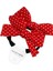 2pcs Bebek Moda Papyon Lastik Bant Elastik Saç Kırmızı Knot Aşk Dalga Spot Saç Kelebeği Tavır 4 (Yurt Dışından) 1