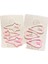 3/6 Pcs/set Yeni Moda Kahve Geometrik Yıldızlar Süs Pembe Saç Klipler Yetişkin Tatlı Saçkoplar Pink-F-6 Pcs (Yurt Dışından) 1