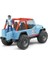 Jeep Cross Safari Aracı Kasklı Pilotu Mavi BR02541 4
