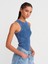 20652 Fitilli Kolsuz Top-Indigo 1