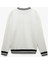 Uzun Kollu Çizgi Detaylı Bisiklet Yaka Lisanslı Yale Baskılı Sweatshirt 4