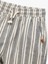 Pamuklu Cep Detaylı Beli Bağcıklı Çizgili Şort 3