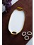 Arven Oval Gold Sunum Tepsisi - 33 cm 1