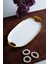Arven Oval Gold Sunum Tepsisi - 33 cm 5
