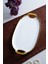 Arven Oval Gold Sunum Tepsisi - 45 cm 1