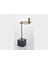 Evza Mermer Kare Asimetrik Mumluk Siyah Bronz 12,5*12,5*31 cm 1