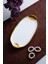 Arven Oval Gold Sunum Tepsisi - 33 cm 1