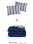 Comfort Set Yeni Nesil Wellsoft Yorganlı 3 Parça Çift Kişilik Soft Line Lacivert 3