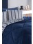 Comfort Set Yeni Nesil Wellsoft Yorganlı 3 Parça Çift Kişilik Soft Line Lacivert 4