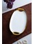 Arven Oval Gold Sunum Tepsisi - 41 cm 2