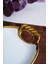 Arven Oval Gold Sunum Tepsisi - 41 cm 3