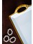 Arven Dikdörtgen Gold Sunum Tepsi - 41 cm 5