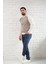 Yarım Balıkçı Desenli Slimfit Yünlü Triko Kazak 2