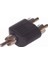 1 Rca Erkek - 2 Rca Erkek Çevirici Jack 1