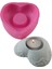Çiçek Desenli Kalp Mumluk 11CM Silikon Kalıp K-207 2