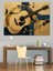 Nostaljik Gitar Notaları Dekoratif Kanvas - Mdf Ahşap Tablo 1
