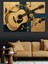 Nostaljik Gitar Notaları Dekoratif Kanvas - Mdf Ahşap Tablo 3
