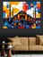 Soyut Camii Kompozisyonu Dekoratif Kanvas - Mdf Ahşap Tablo 5