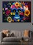 Renkli Kuru Kafa Dekoratif Kanvas - Mdf Ahşap Tablo 5