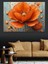Turuncu Gelincik Çiçeği Dekoratif Kanvas - Mdf Ahşap Tablo 1