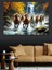 Sular Içinde Koşan Atlar Dekoratif Kanvas - Mdf Ahşap Tablo 4