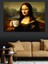 Kahve Tutan Mona Lisa Dekoratif Kanvas - Mdf Ahşap Tablo 1