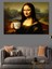 Kahve Tutan Mona Lisa Dekoratif Kanvas - Mdf Ahşap Tablo 3