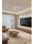 Modern Krom Papatya Model Tek Renk LED Avize 2