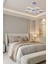 Modern Krom Papatya Model Tek Renk LED Avize 3